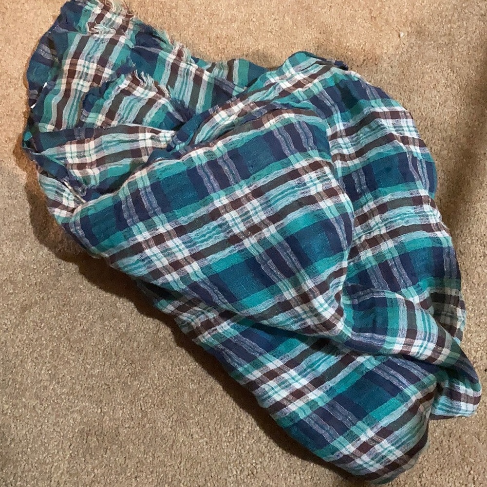 J. Crew plaid scarf